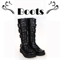 Nouveau gothique punk lolita Tea Party badydoll boots custom made 1202-4